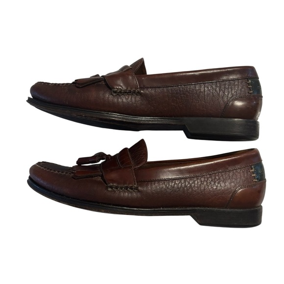 H.S. Trask Brown Leather Men’s Tassel Loafers main image 6
